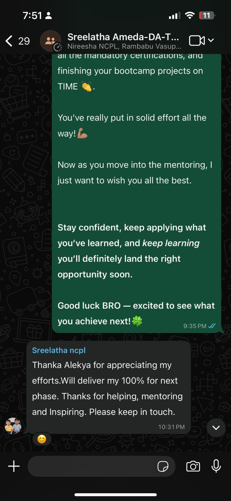 Data Analytics Training Completion