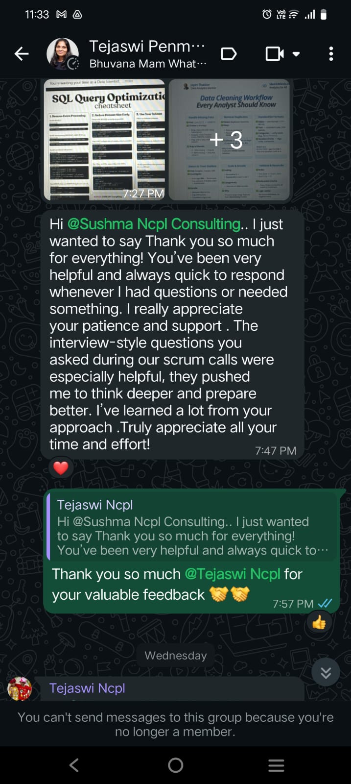 Scrum Training Support — Tejaswi