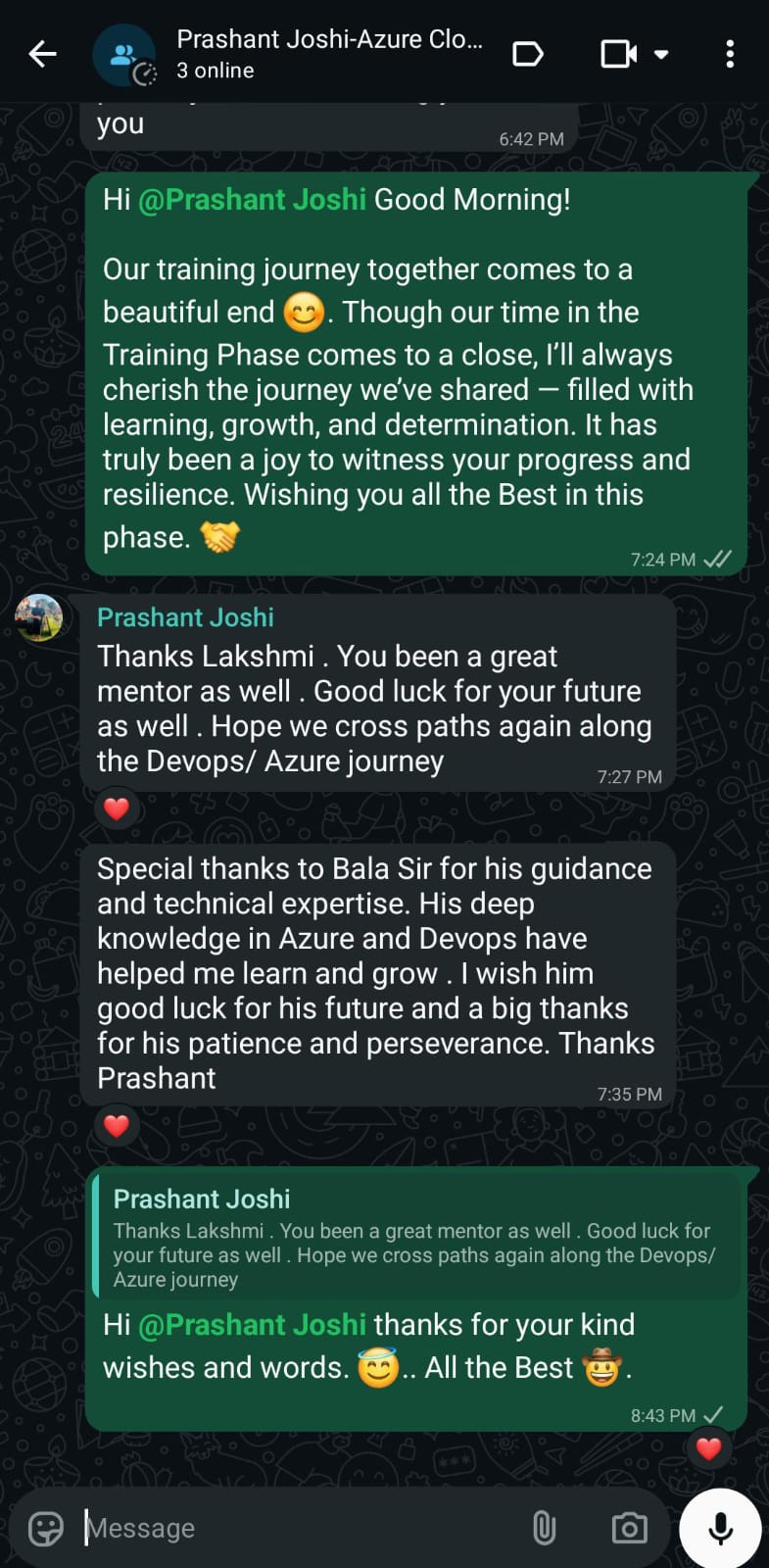 Training Support & Mentorship